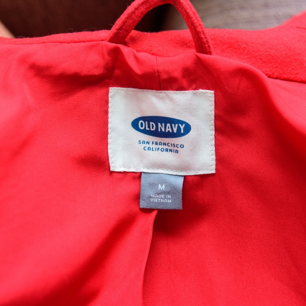 EUC Red Old Navy Pea Coat - Picture 3 of 4